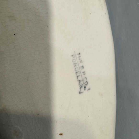 Vintage Sebring Pottery Porcelain Floral Serving Tray | AS-IS - Picture 5 of 6